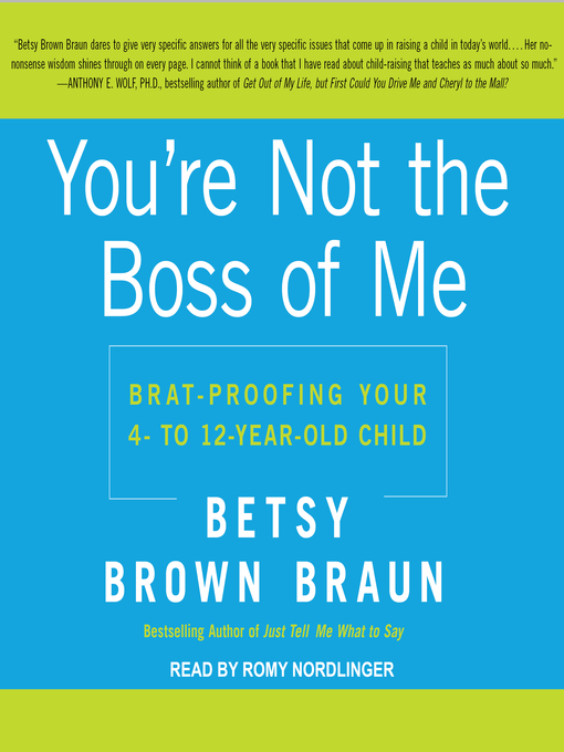 Cover image for You're Not the Boss of Me